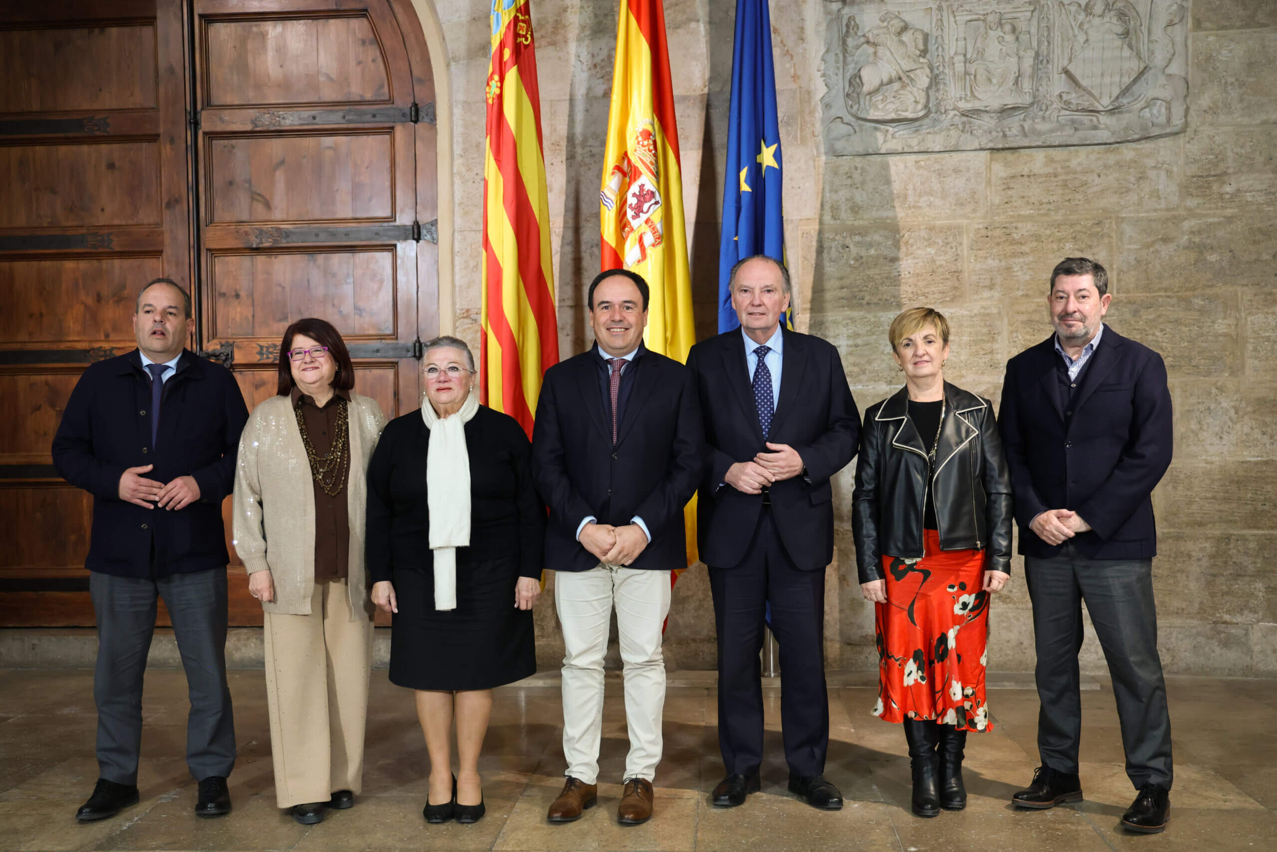 El president de la Generalitat, Juanfran Pérez Llorca, se reúne con el Comité Ejecutivo del Consejo Superior de Cámaras de la Comunitat Valenciana