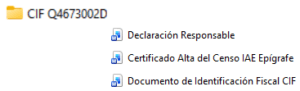 Ejemplo carpeta documentación